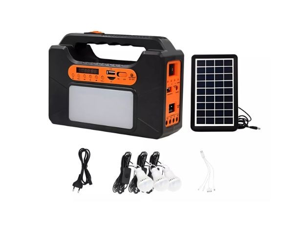 &uu LAMPARA PORTATIL SOLAR + LUZ PARLANTE TYN-393BT